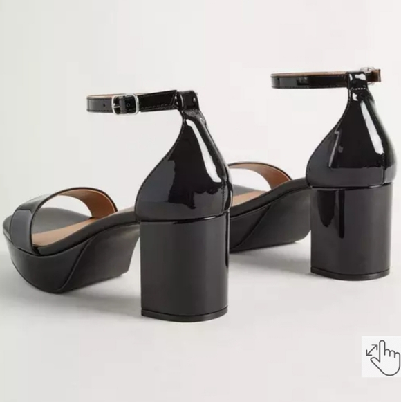 Torrid Glossy Black Patent Platform Heels - Picture 2 of 5